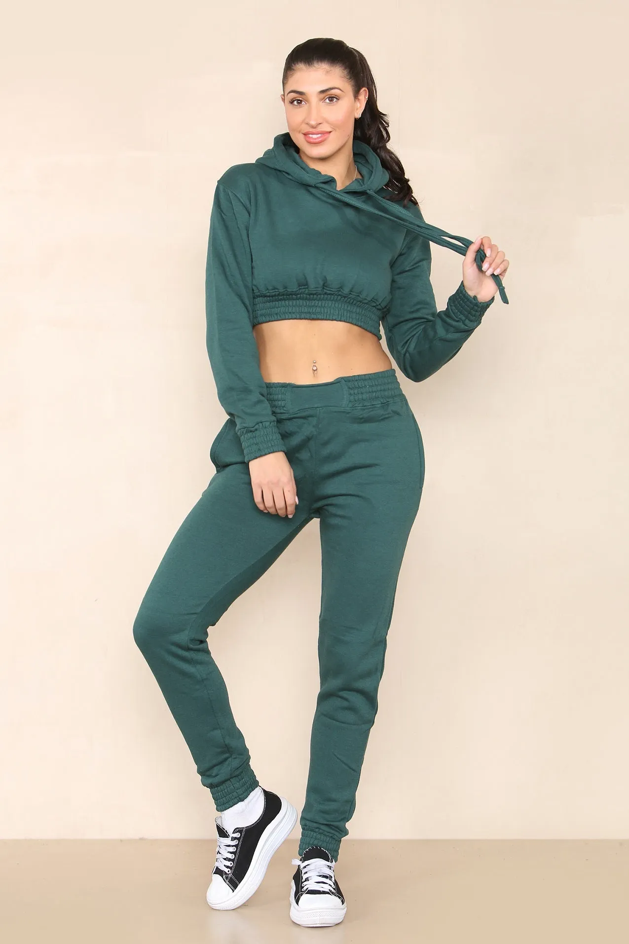 Crop Hooded Loungewear - Heidi sold by Storm Desire product image thumbnail 4