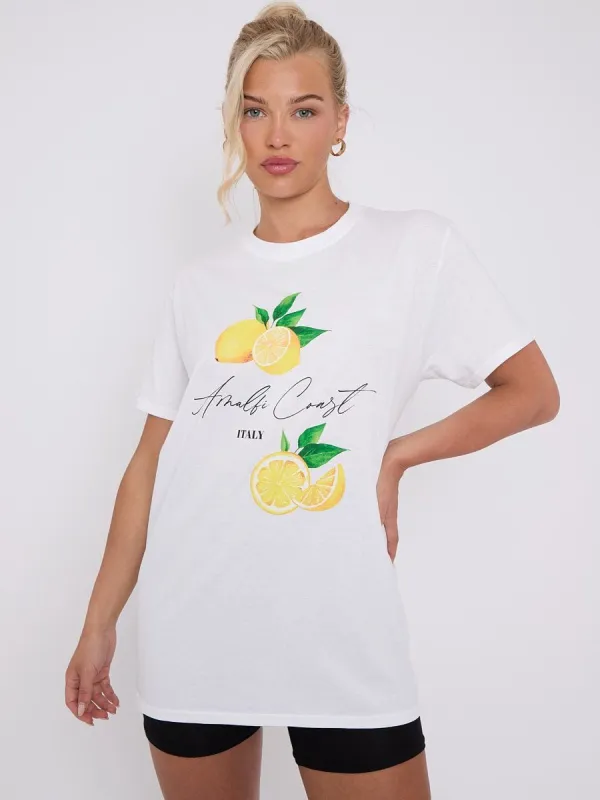 Amalfi Coast Printed T-Shirt - Haven sold by Storm Desire