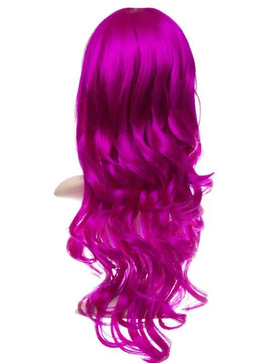 Cerise Long Curly Party Wig sold by Storm Desire product image thumbnail 2
