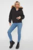 Black Aviator Canada Pilot Faux Fur Hood Bomber Jacket - Denver sold by Storm Desire