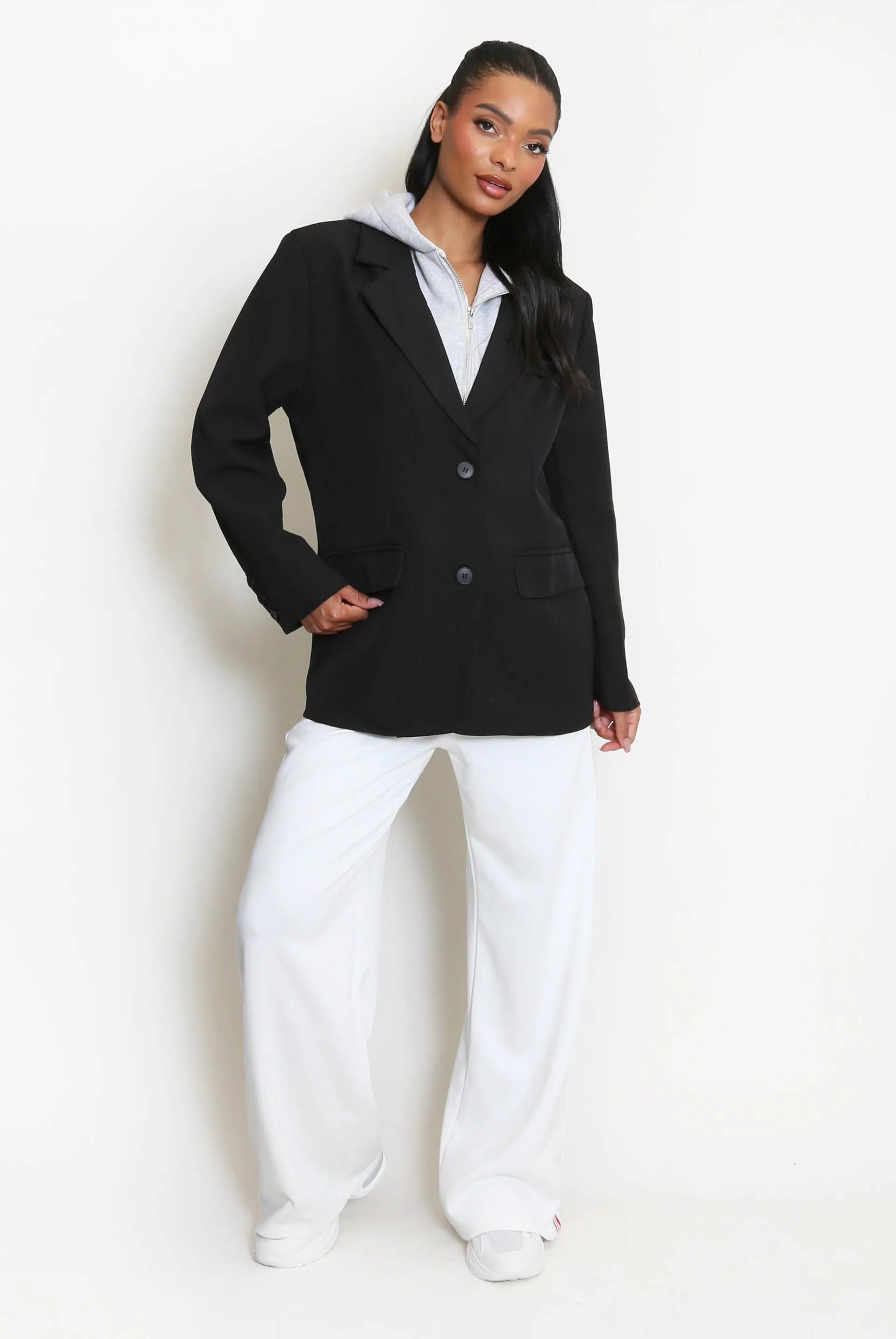 Combined Blazer Hooded Blazer Jacket - Viviana sold by Storm Desire product image thumbnail 5