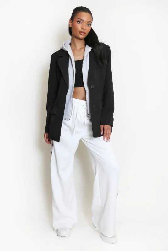 Combined Blazer Hooded Blazer Jacket - Viviana made by Storm Desire