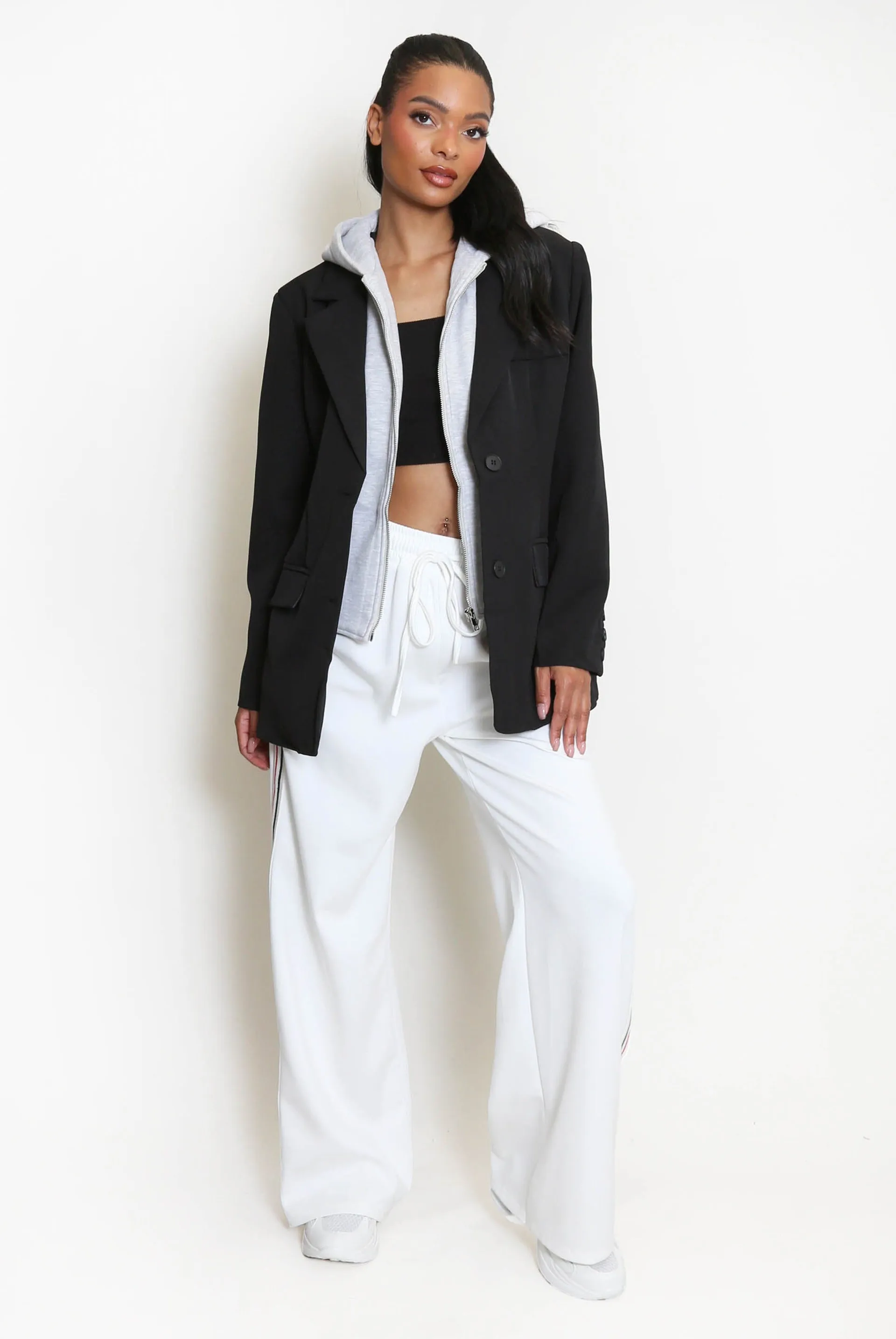 Combined Blazer Hooded Blazer Jacket - Viviana sold by Storm Desire