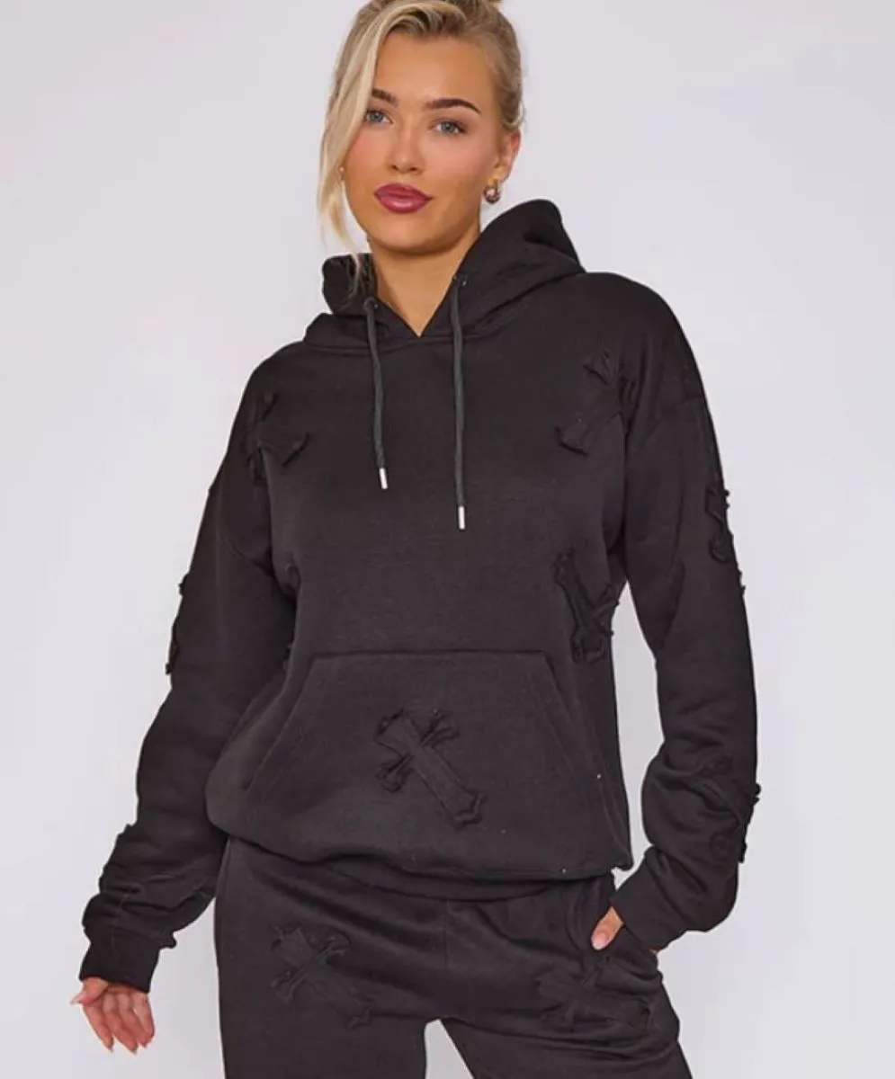 Oversized Crucifix Jersey hoodie - Winter sold by Storm Desire product image thumbnail 4