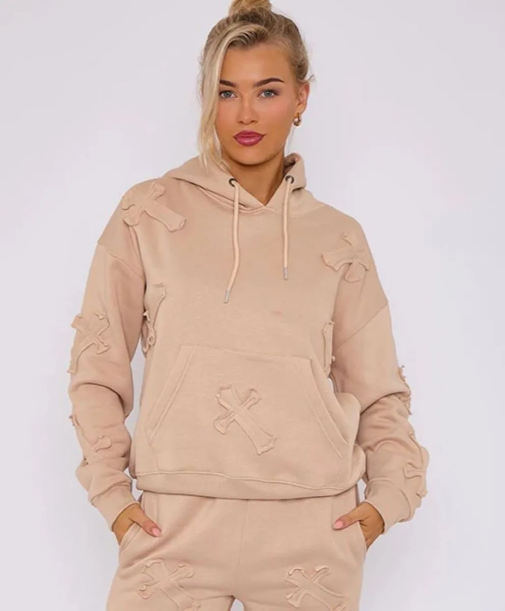 Oversized Crucifix Jersey hoodie - Winter sold by Storm Desire