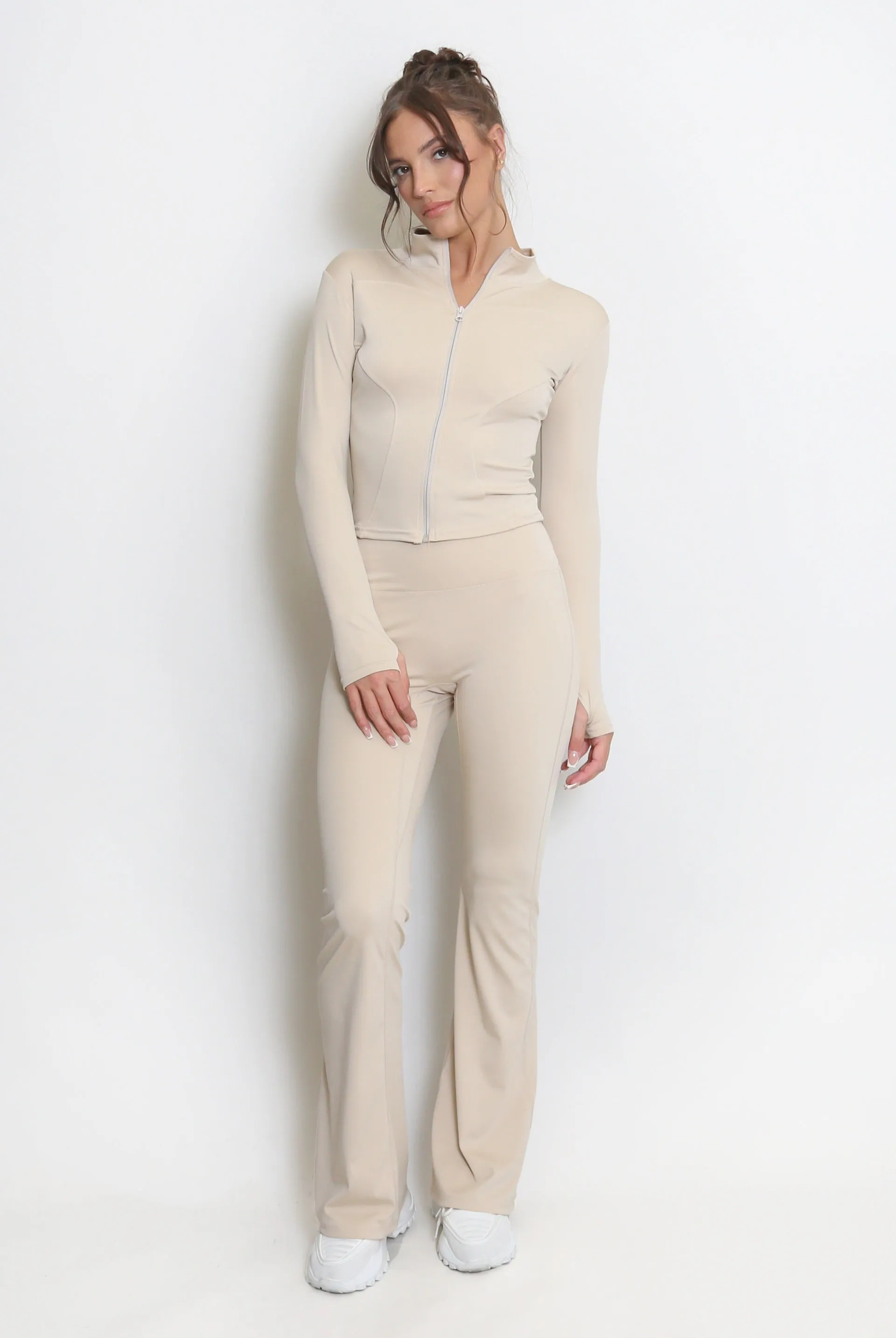 Active Zip Top And Push Up Flare Trouser Set - Hayden sold by Storm Desire product image thumbnail 5