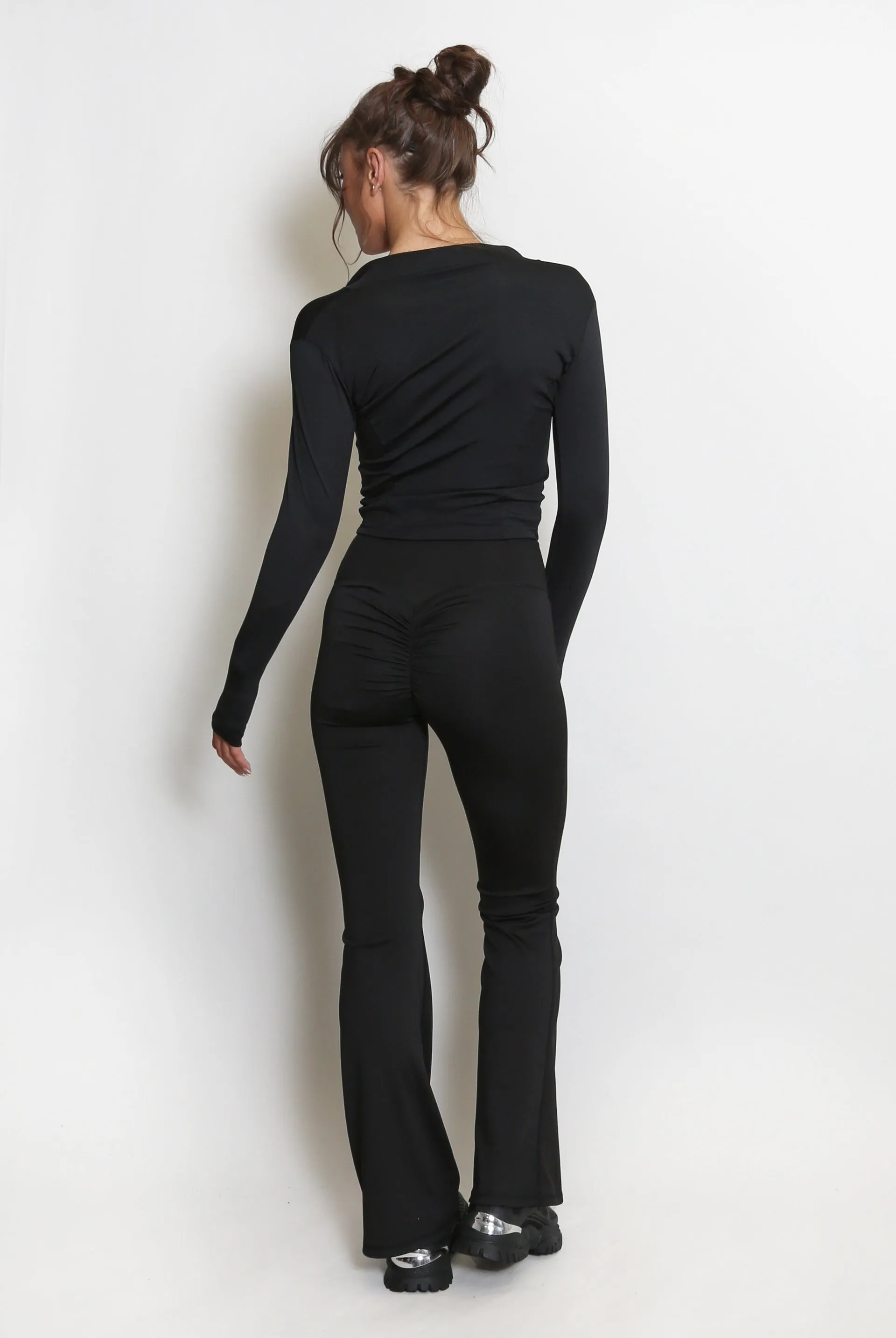 Active Zip Top And Push Up Flare Trouser Set - Hayden sold by Storm Desire product image thumbnail 2