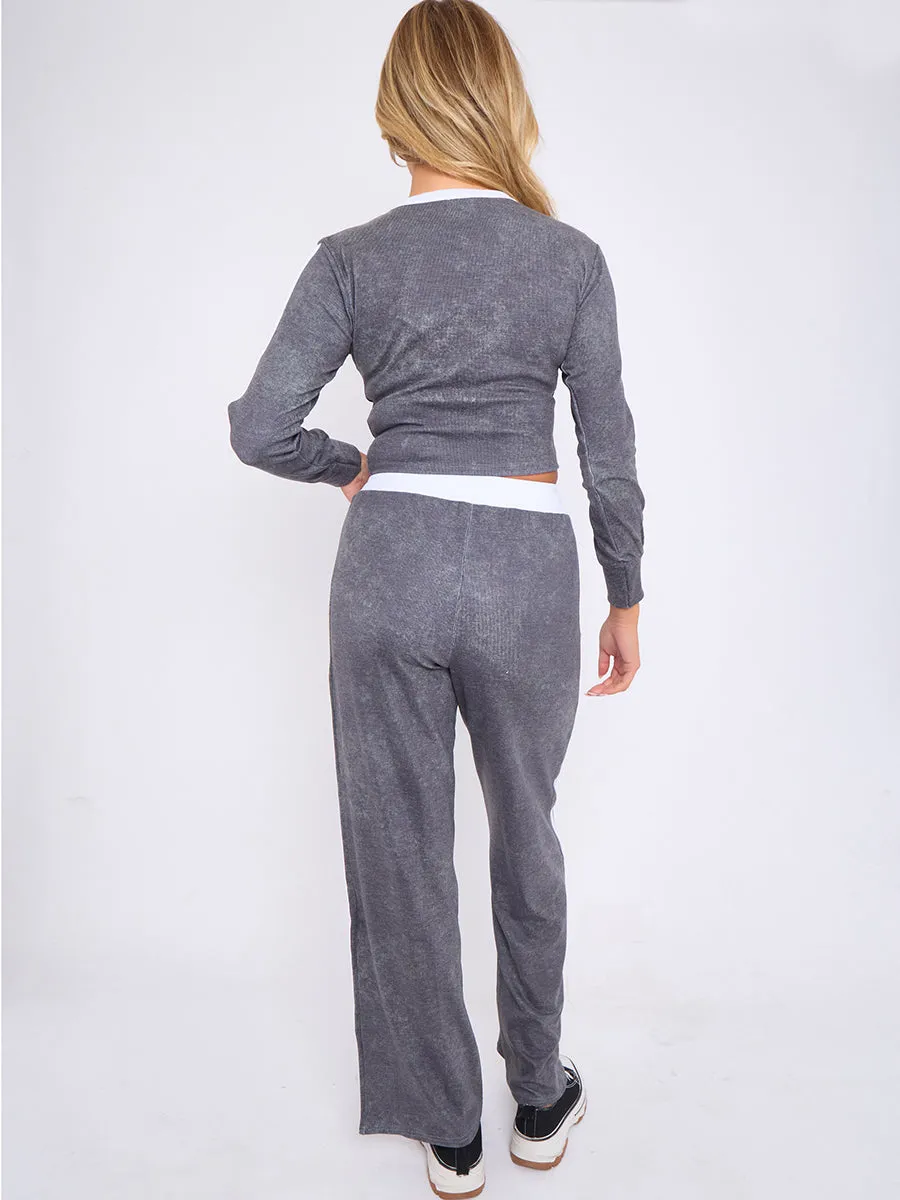 Acid Stripe Ribbed Crop Top & Trouser Set - Emory sold by Storm Desire product image thumbnail 5