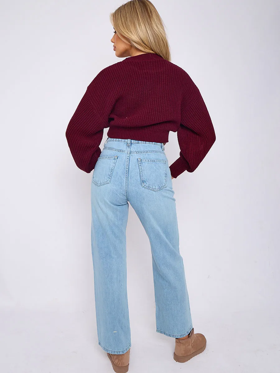 Crucifix Embellished Straight Leg Denim Jeans - Laura sold by Storm Desire product image thumbnail 4