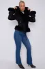 Faux Fur Faux Suede Hooded Belted Coat - Catie sold by Storm Desire