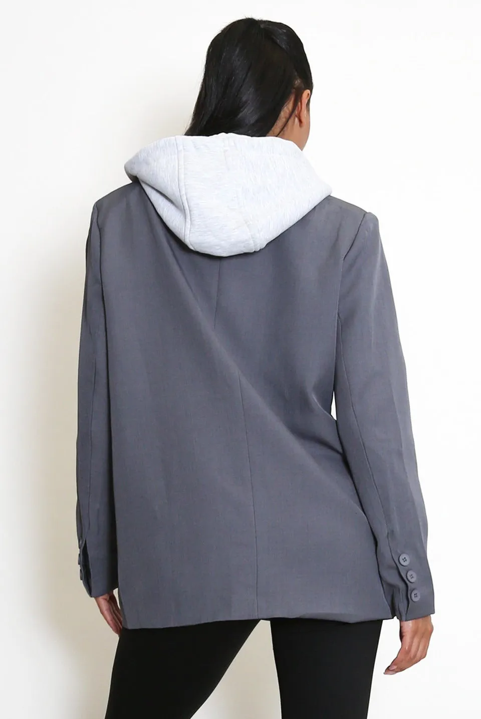 Combo Blazer Hooded Blazer Jacket - Viviana sold by Storm Desire product image thumbnail 3