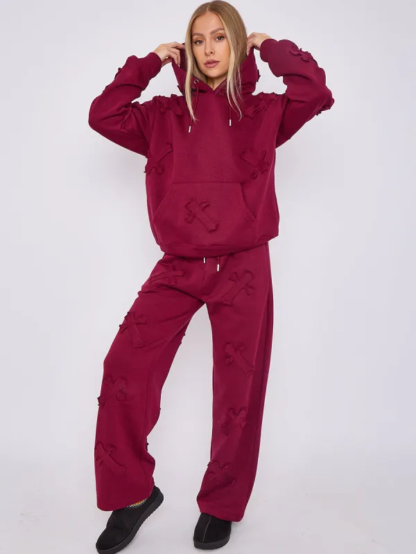 Baggy Crucifix Cross Hooded Tracksuit - Kayla sold by Storm Desire