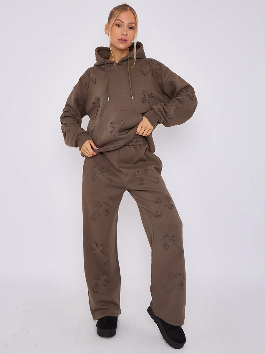 Baggy Crucifix Cross Hooded Tracksuit - Kayla sold by Storm Desire product image thumbnail 5