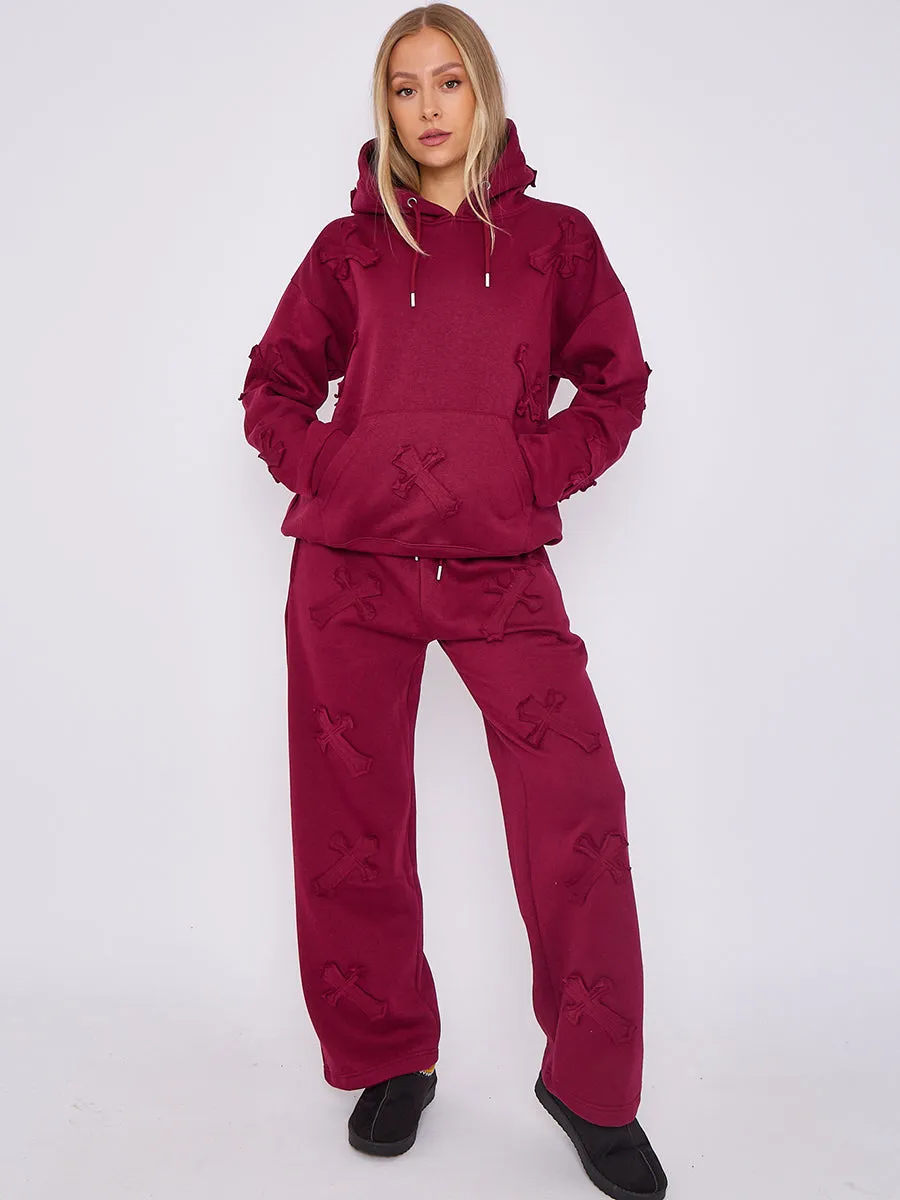 Baggy Crucifix Cross Hooded Tracksuit - Kayla sold by Storm Desire product image thumbnail 2