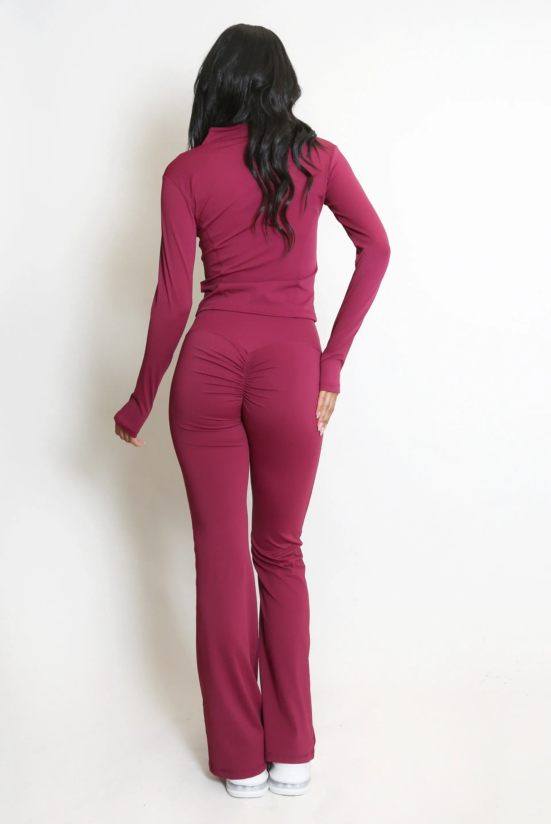 Active Zip Top And Push Up Flare Trouser Set - Hayden sold by Storm Desire product image thumbnail 4