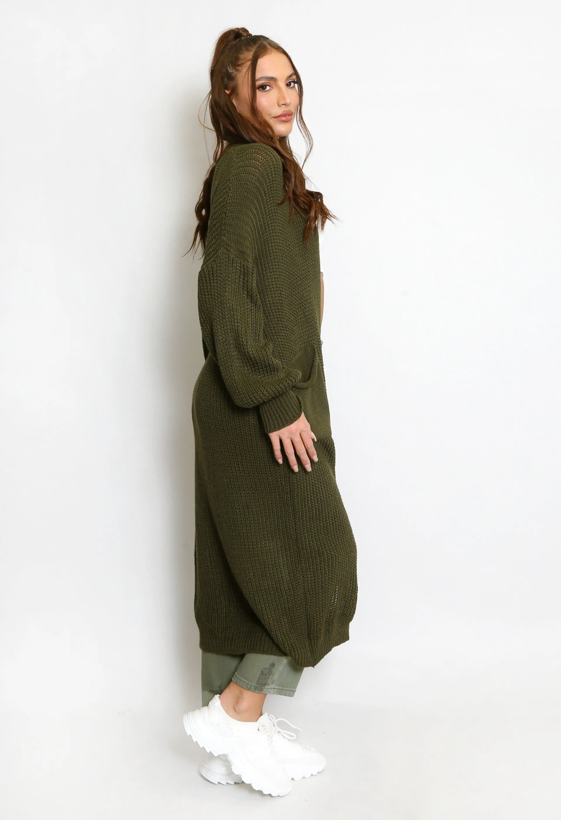 On Sale Oversize Longline Knitted Cardigan - Kori sold by Storm Desire product image thumbnail 3