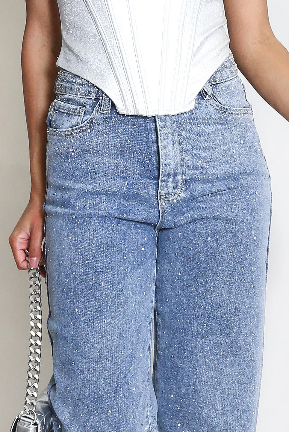 Straight Fit Embellished Jeans - Liana sold by Storm Desire product image thumbnail 3