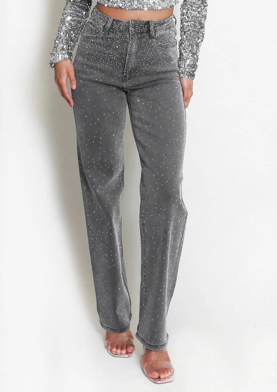 Straight Fit Embellished Jeans - Liana sold by Storm Desire product image thumbnail 5