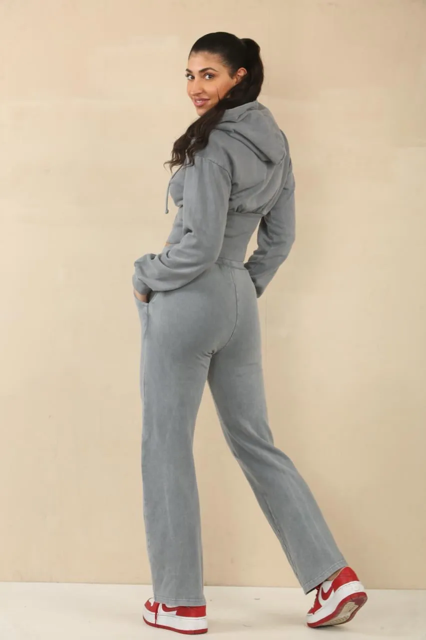 Acid Wash High Waist Tracksuit - Bianca sold by Storm Desire product image thumbnail 2
