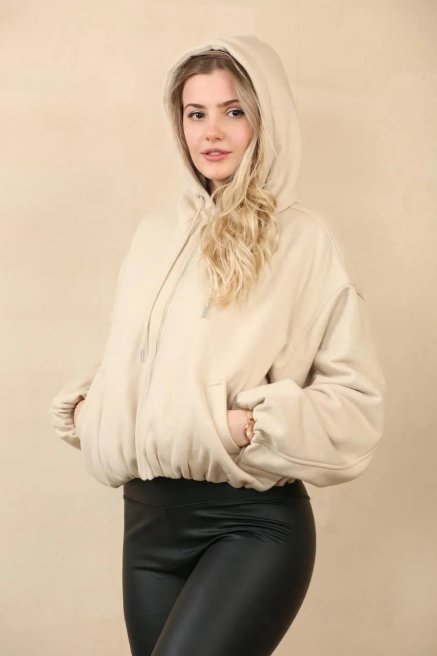 Oversized Zip Up Bomber Hoodie - Jordan sold by Storm Desire product image thumbnail 5