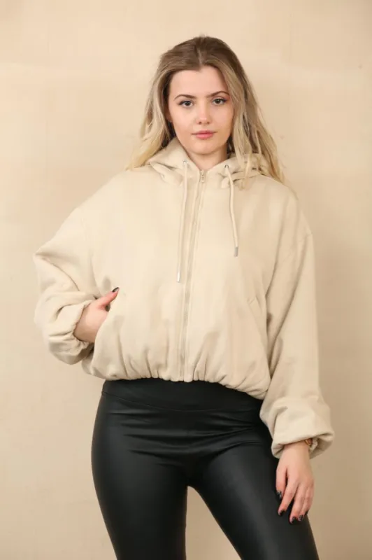 Oversized Zip Up Bomber Hoodie - Jordan sold by Storm Desire