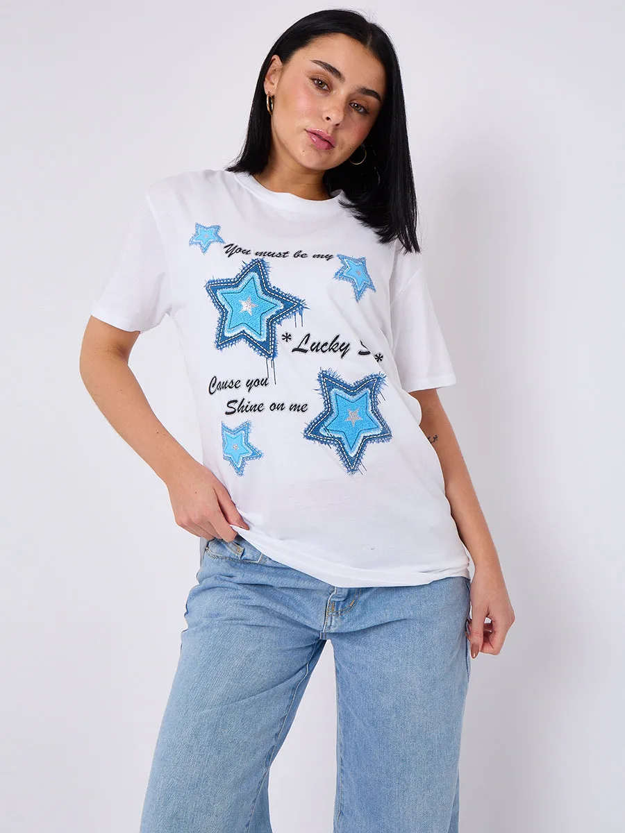 Lucky Star Printed T-Shirt - Maxine sold by Storm Desire product image thumbnail 4
