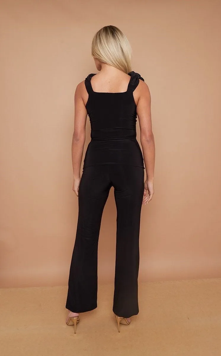 Ruched Strap Top & Wide Leg Trouser Co-ord - Addison sold by Storm Desire product image thumbnail 3