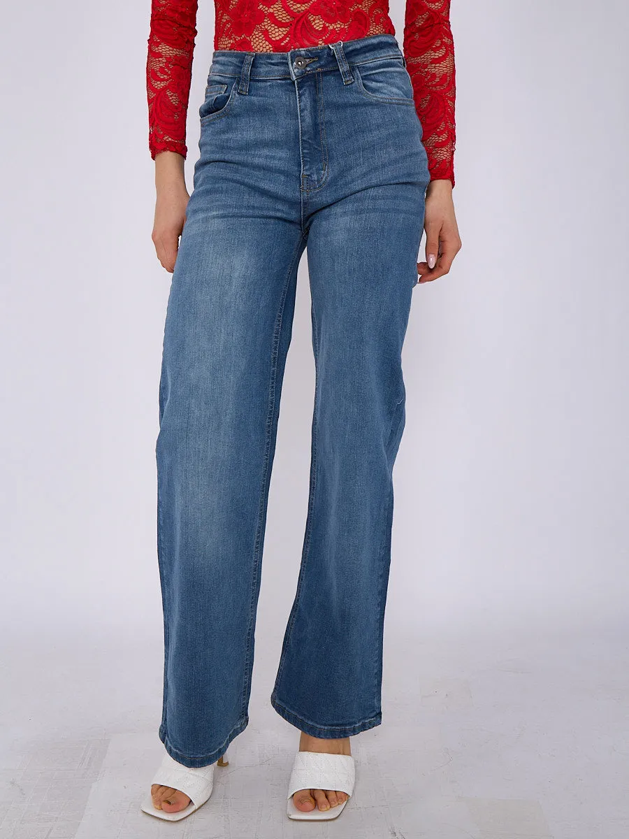Wide Leg Denim Jeans - Lina sold by Storm Desire product image thumbnail 3