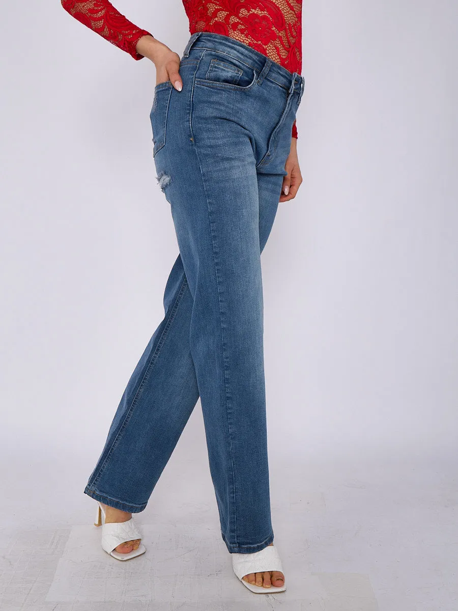 Wide Leg Denim Jeans - Lina sold by Storm Desire product image thumbnail 4