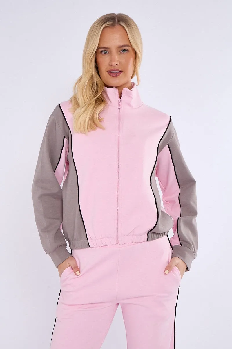 Colour Block Retro Jacket & Jogger Set - Ivanna sold by Storm Desire product image thumbnail 3