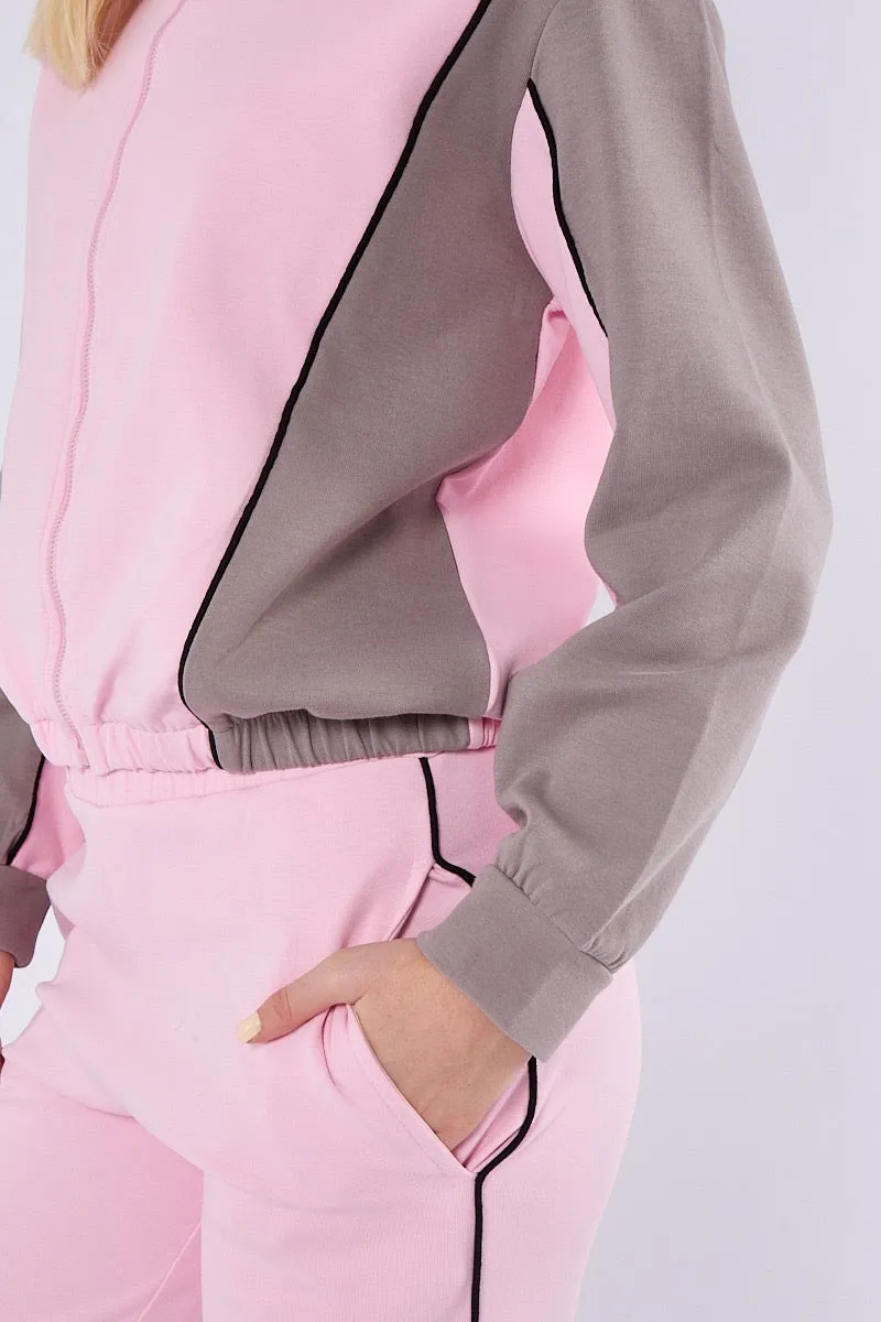 Colour Block Retro Jacket & Jogger Set - Ivanna sold by Storm Desire product image thumbnail 4