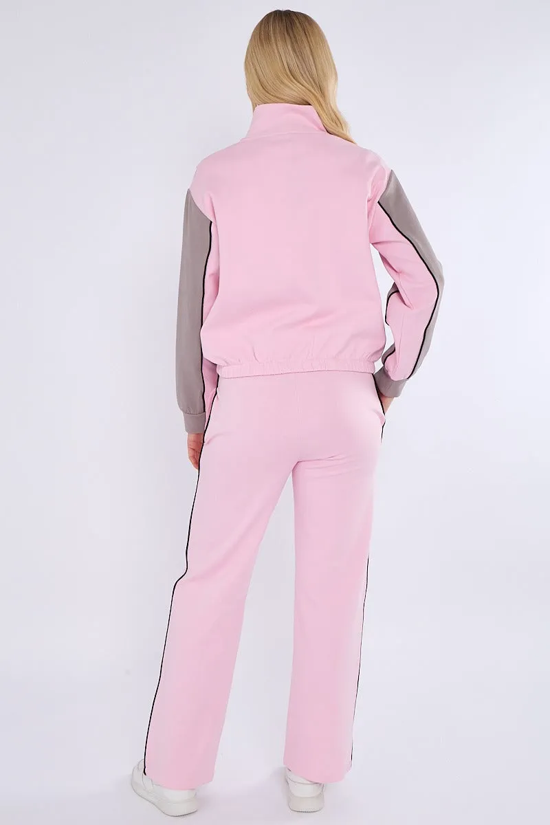 Colour Block Retro Jacket & Jogger Set - Ivanna sold by Storm Desire product image thumbnail 2