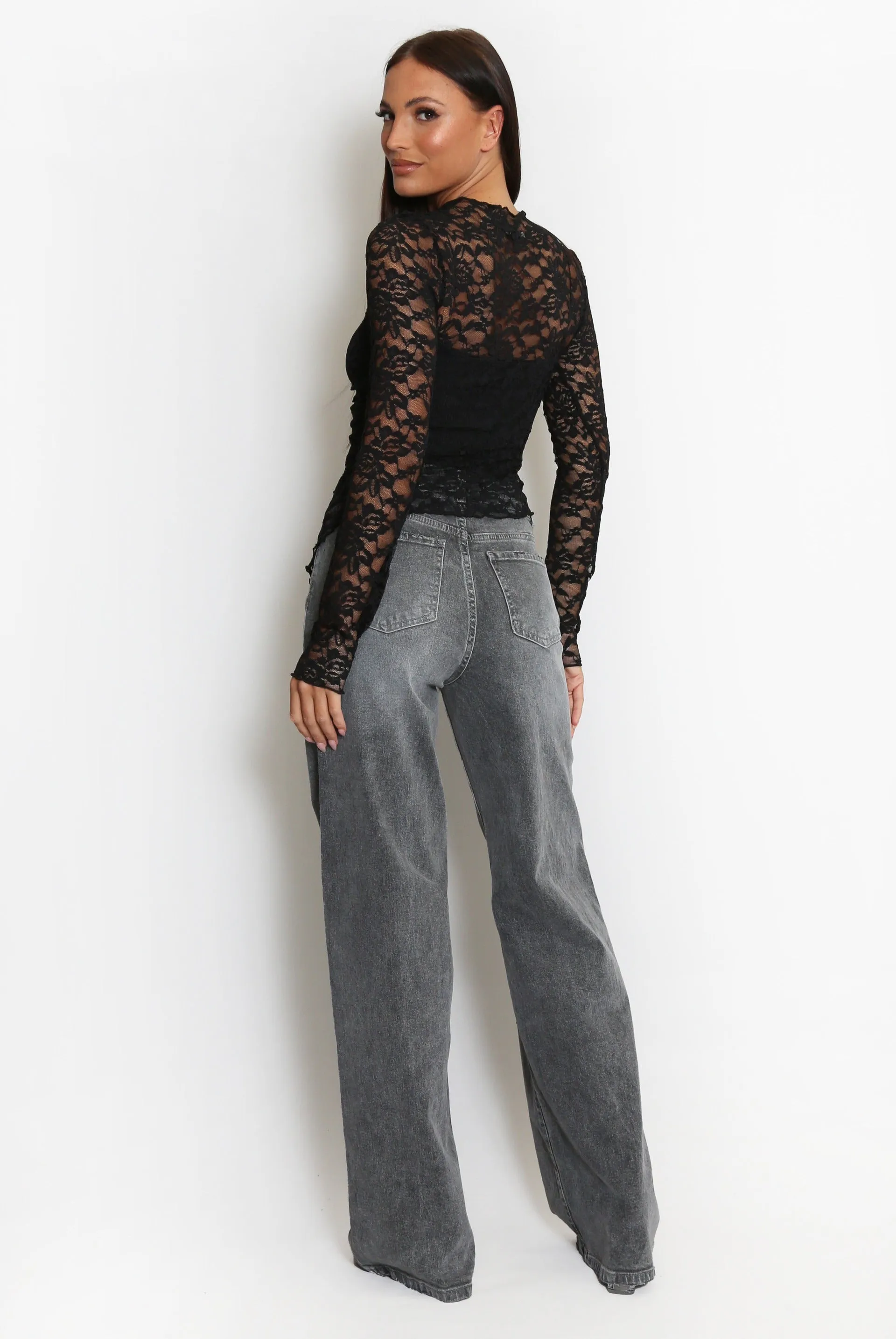 Long Sleeve Asymmetric Lace Top - Eve sold by Storm Desire product image thumbnail 5