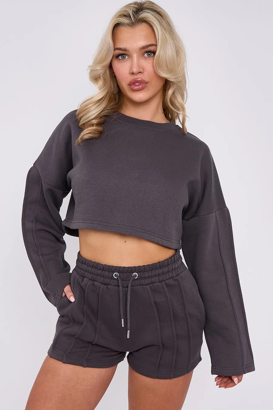 Triple Seam Shorts & Crop Top Set - Zoe sold by Storm Desire product image thumbnail 5