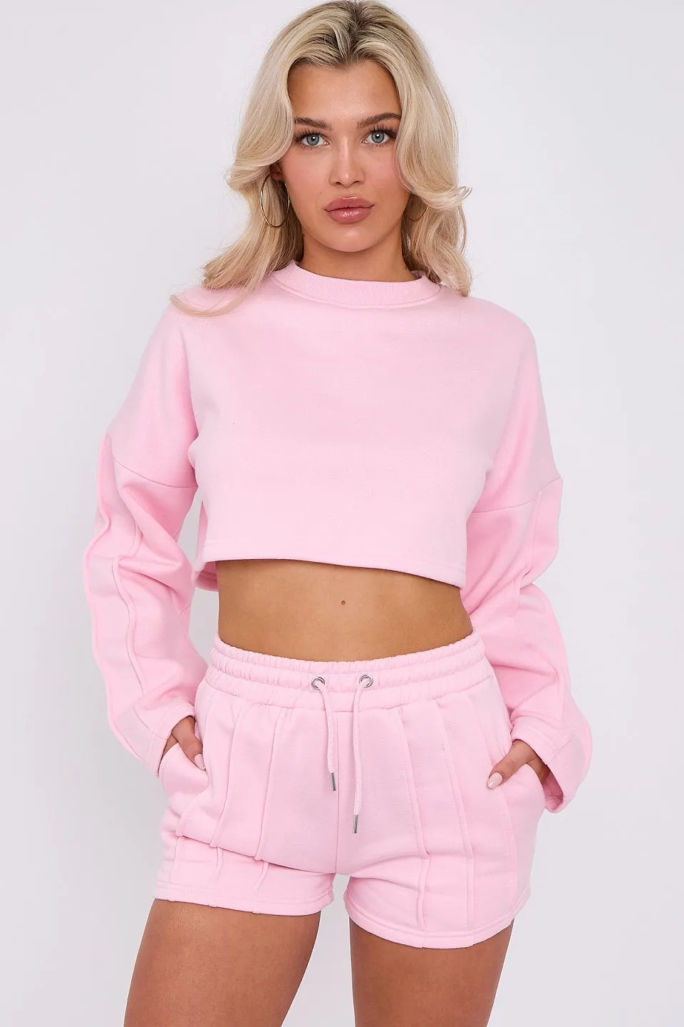 Triple Seam Shorts & Crop Top Set - Zoe sold by Storm Desire product image thumbnail 2
