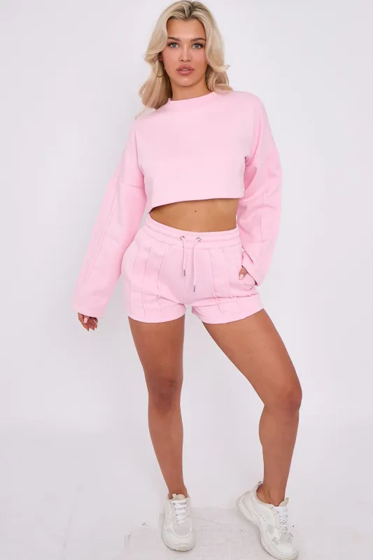Triple Seam Shorts & Crop Top Set - Zoe sold by Storm Desire