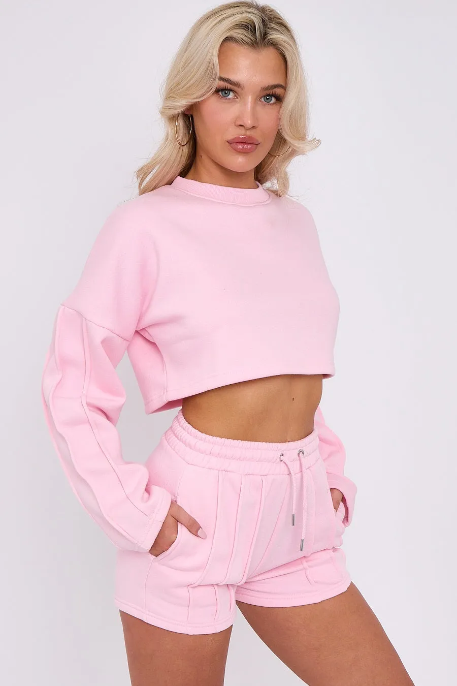 Triple Seam Shorts & Crop Top Set - Zoe sold by Storm Desire product image thumbnail 3