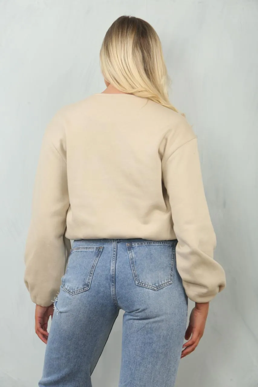 Soft Bubble Hem Bomber Jacket - Amoura sold by Storm Desire product image thumbnail 4