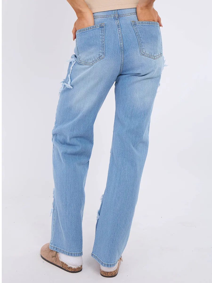 Straight Leg Star Denim Jeans - Sasha sold by Storm Desire product image thumbnail 5