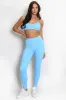 Visible Seam Bralette & Leggings Gym Set - Marigold sold by Storm Desire
