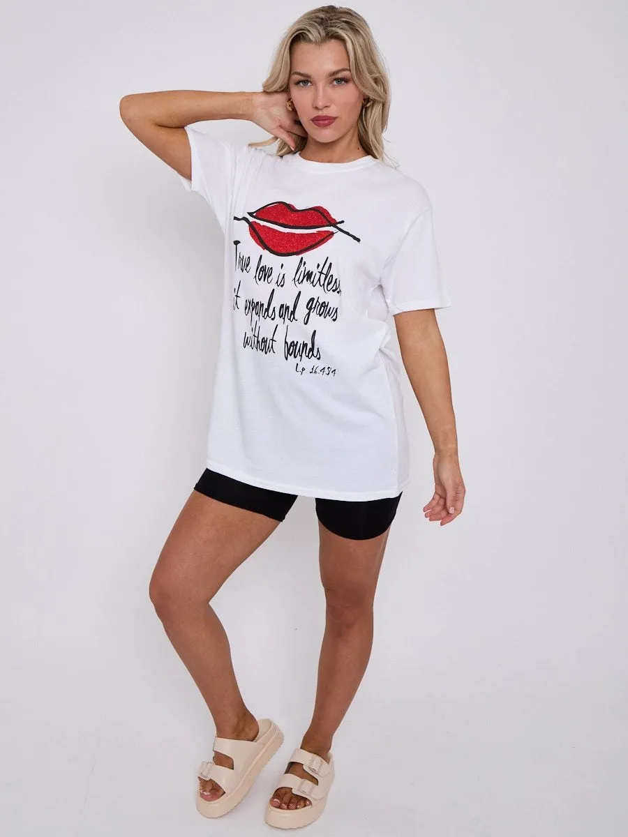 True Love Printed T-Shirt - Sloane sold by Storm Desire