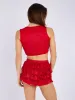 Lace Slinky Frill Mini Skort - Charley sold by Storm Desire