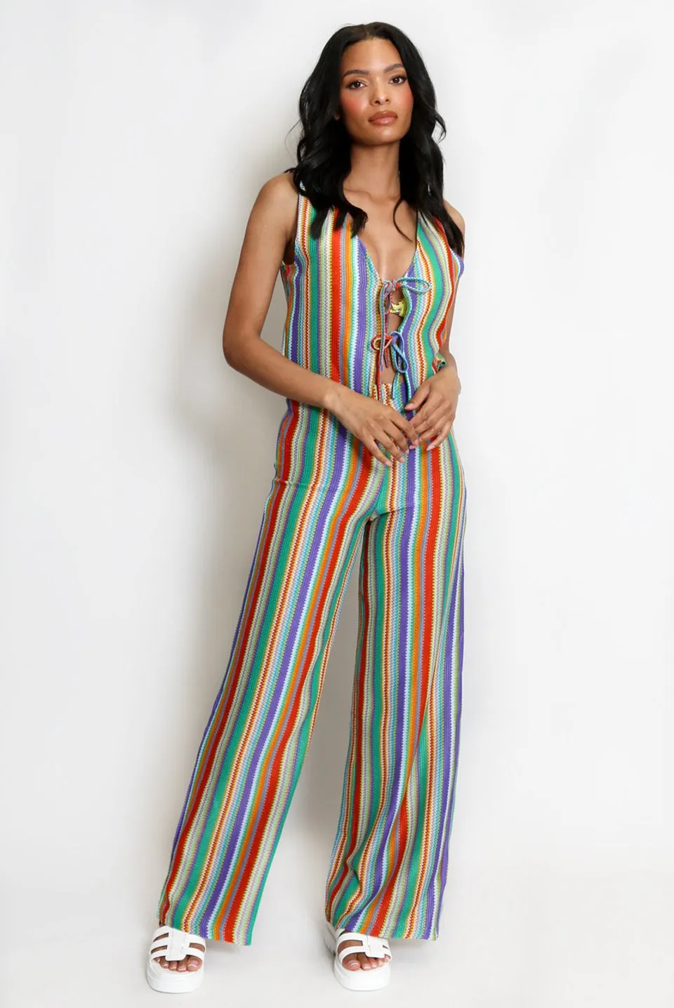 Zig Zag Striped Waistcoat And Trousers Set - Bethany sold by Storm Desire product image thumbnail 4