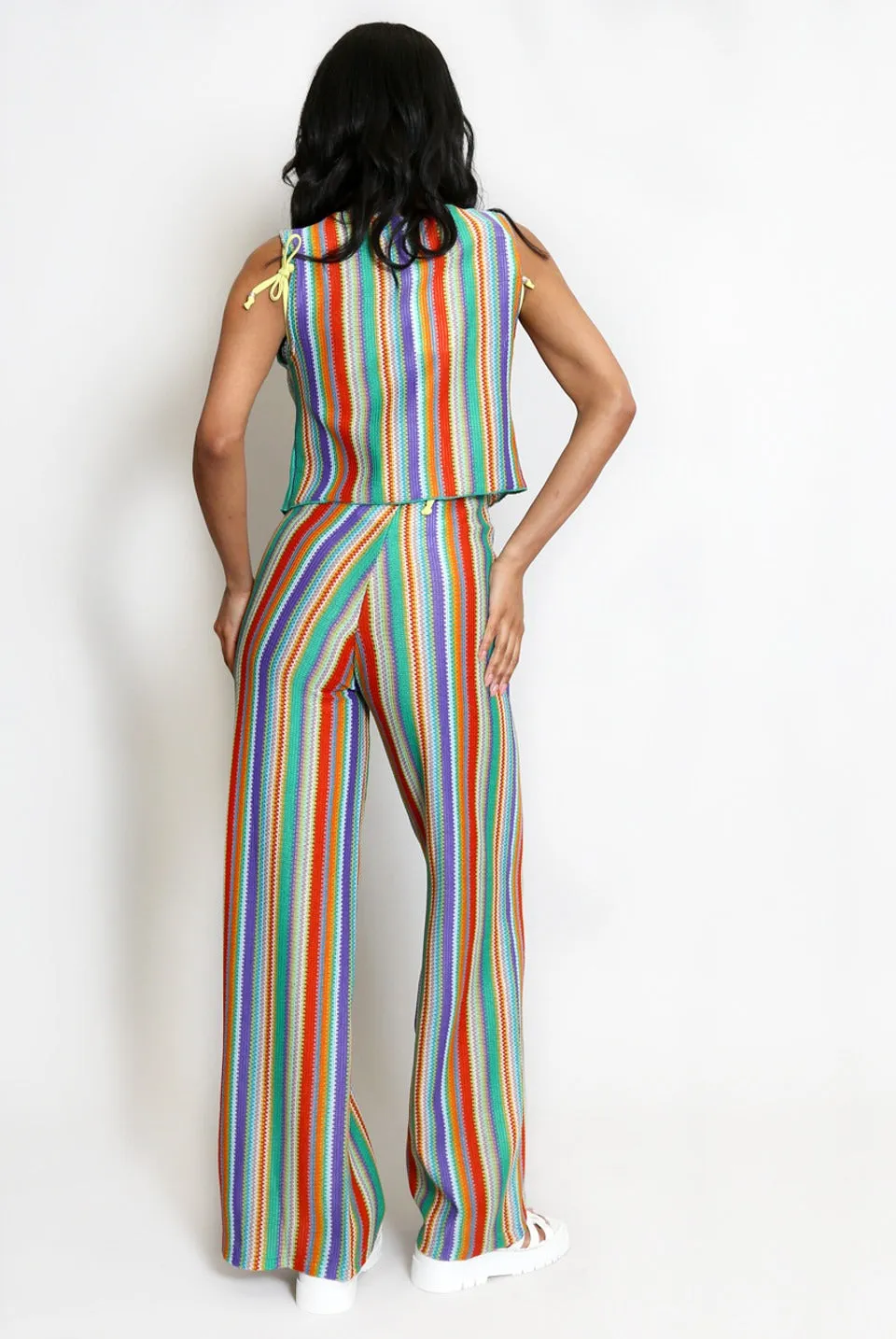 Zig Zag Striped Waistcoat And Trousers Set - Bethany sold by Storm Desire product image thumbnail 3