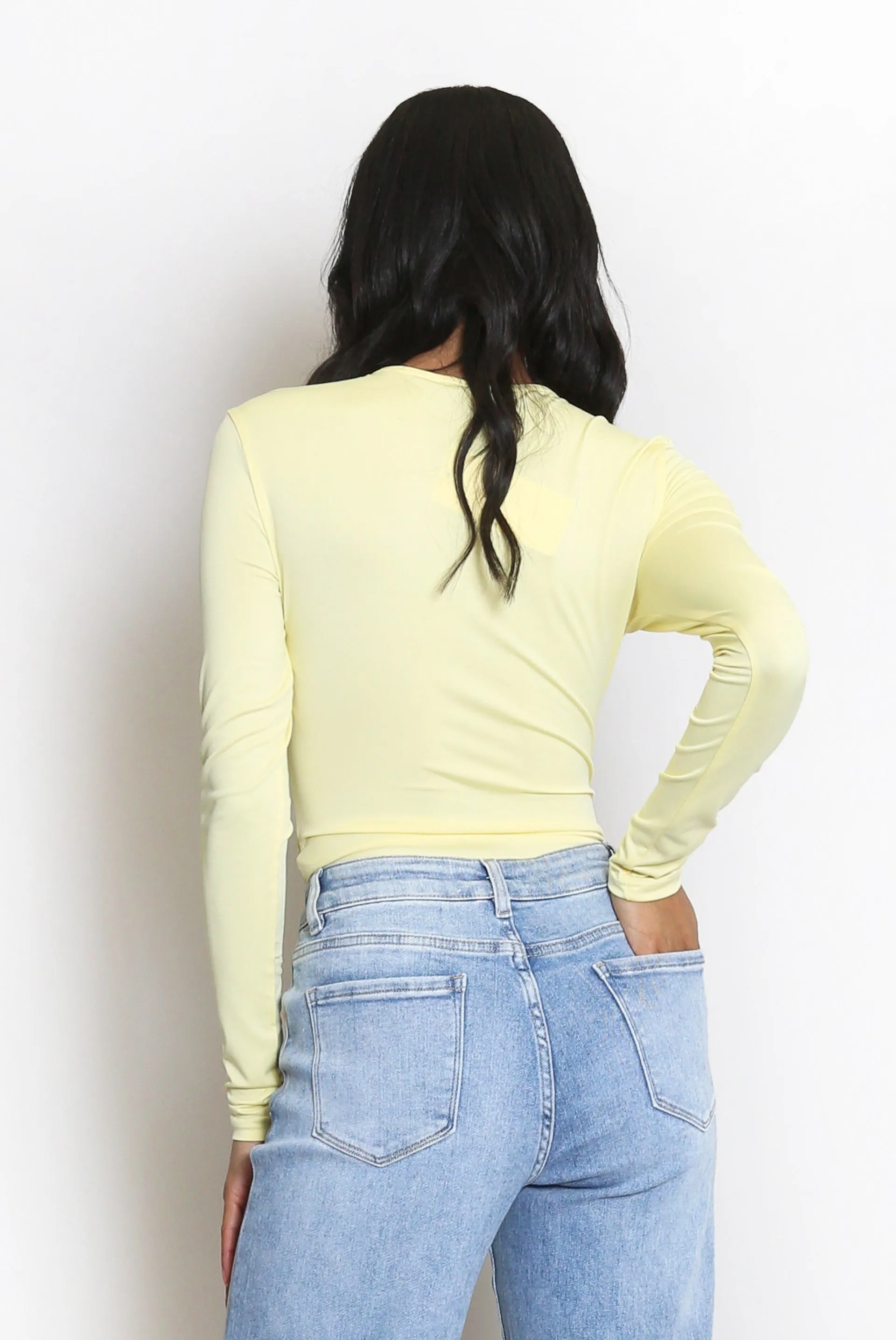 Long Sleeve Plain Bodysuit - Stephanie sold by Storm Desire product image thumbnail 2