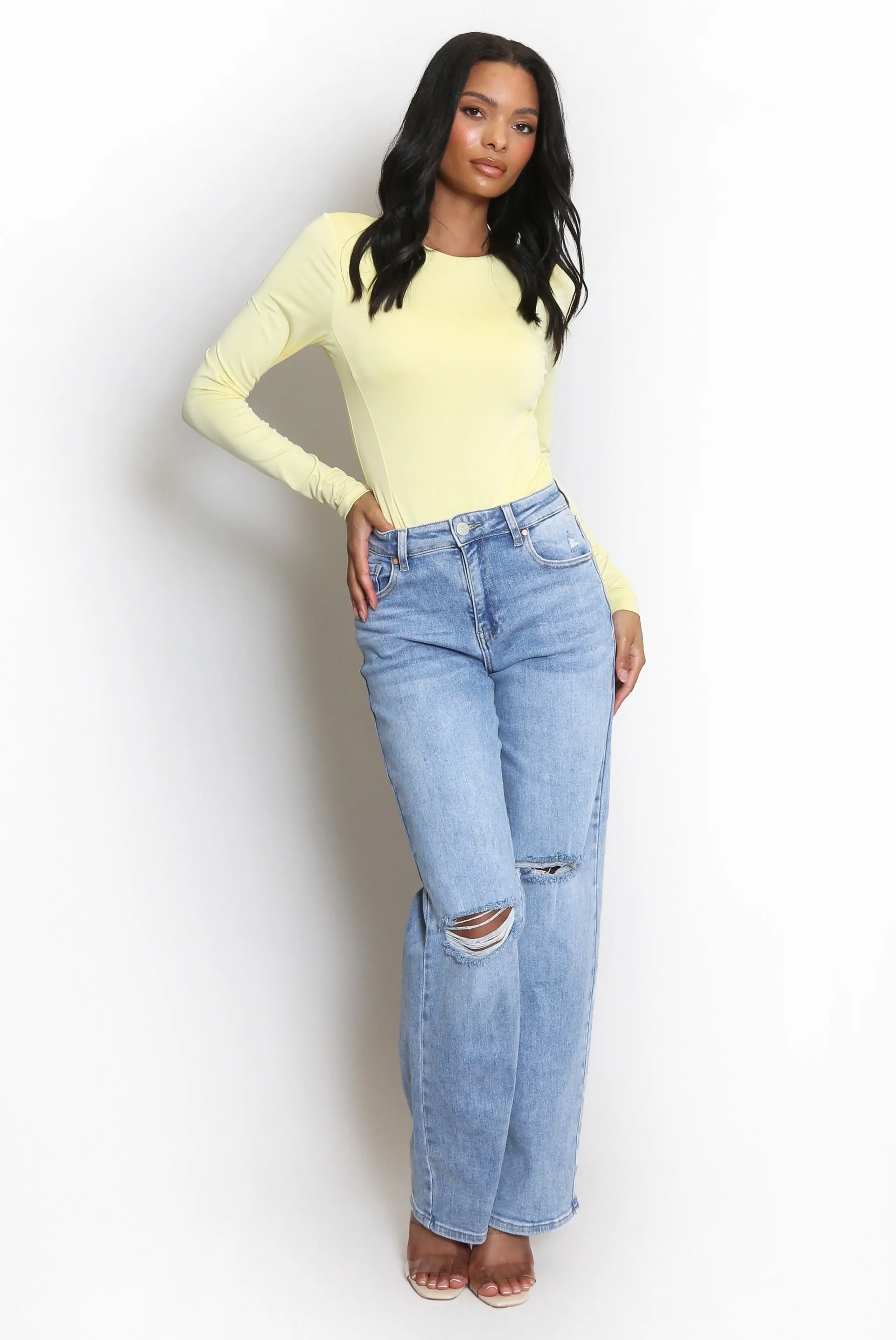 Long Sleeve Plain Bodysuit - Stephanie sold by Storm Desire product image thumbnail 4