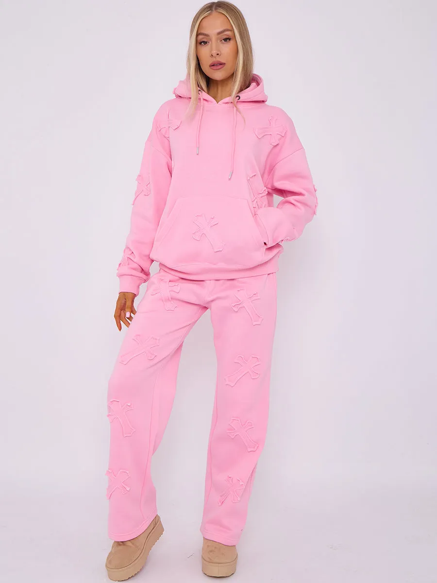 Back In Baggy Crucifix Cross Hooded Tracksuit - Kayla sold by Storm Desire product image thumbnail 4