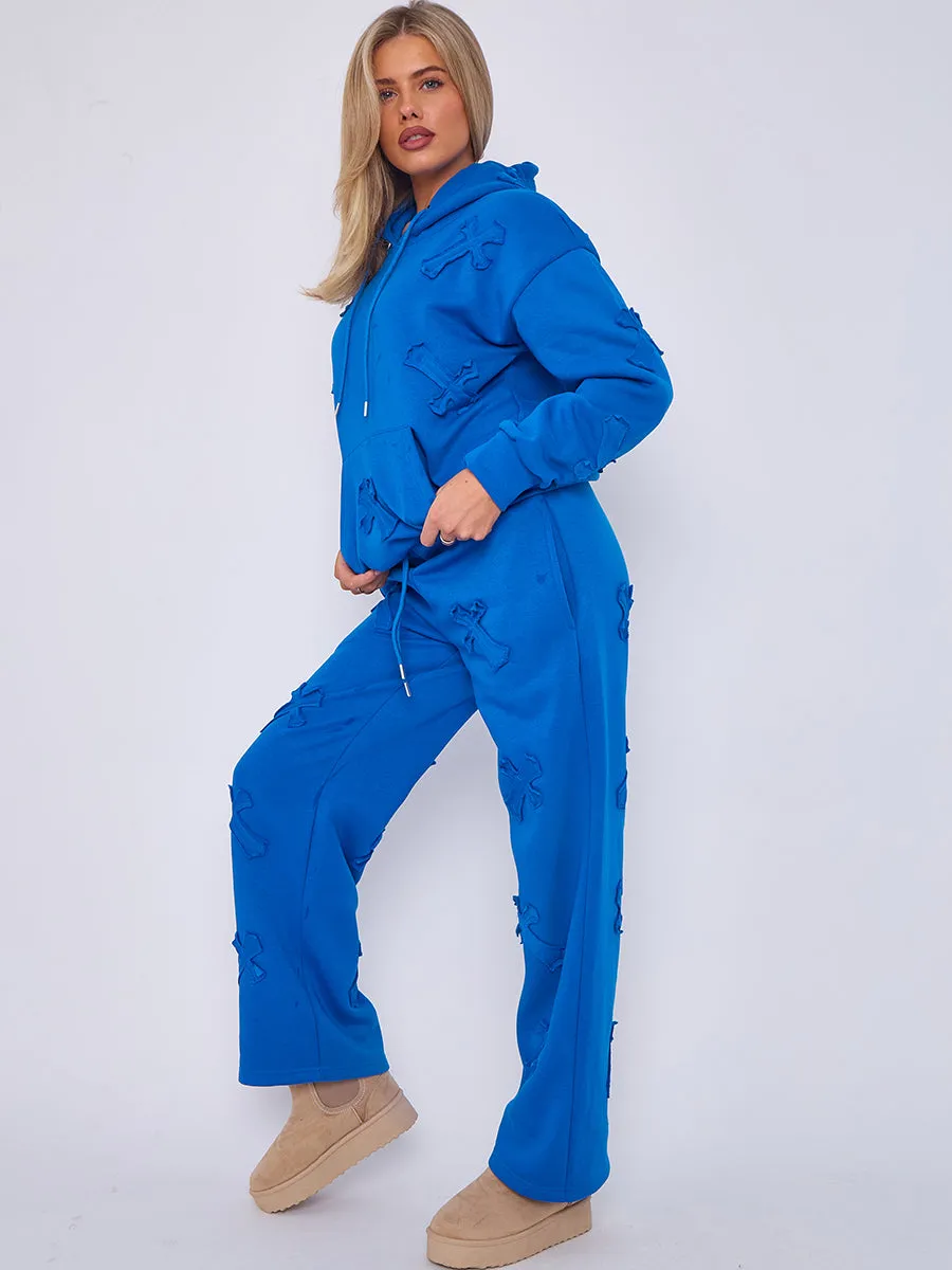 Back In Baggy Crucifix Cross Hooded Tracksuit - Kayla sold by Storm Desire product image thumbnail 5