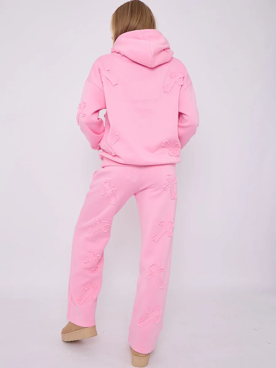 Back In Baggy Crucifix Cross Hooded Tracksuit - Kayla sold by Storm Desire product image thumbnail 3