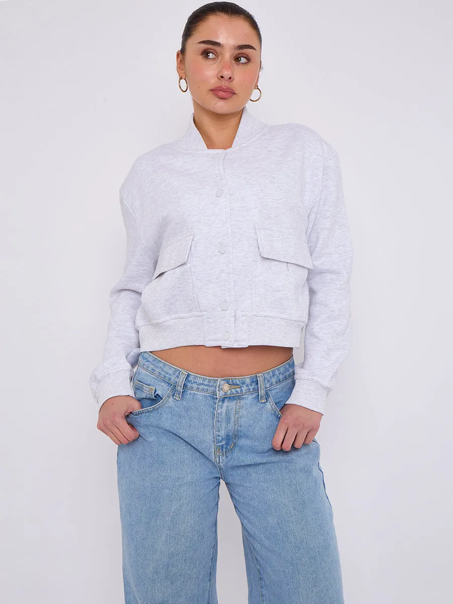 Cropped Fleece Bomber Jacket - Adelina sold by Storm Desire